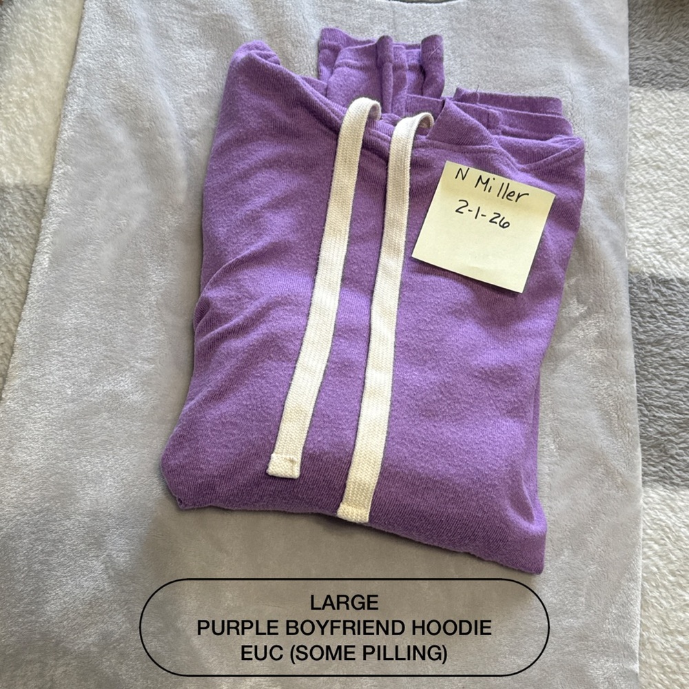 ZYIA Purple Boyfriend Hoodie